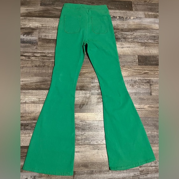 JC JQ Western boot cut bell bottom green jeans - Picture 2 of 4